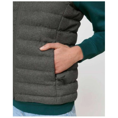 YTWOO Damen Weste im Woll-Look | komplett recycelt | Steppweste