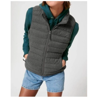 YTWOO Damen Weste im Woll-Look | komplett recycelt | Steppweste