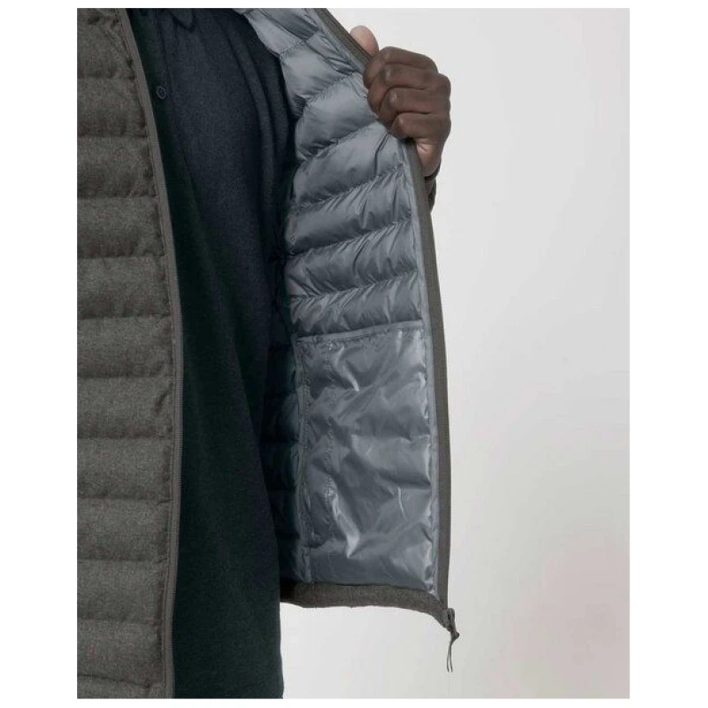 YTWOO Herren Steppjacke im Woll-Look | komplett aus recycelten Materialen gefertigt