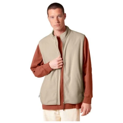 YTWOO Herren ärmellose Basic Fleecejacke aus 100% recyceltem Polyester