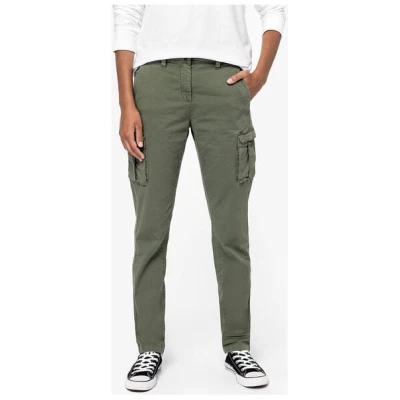 YTWOO Nachhaltige Cargohose für Damen aus Bio-Baumwolle und Elasthan für Komfort und Stil