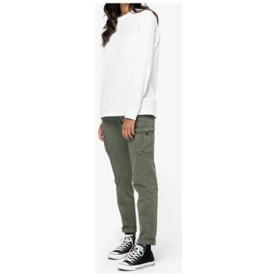 YTWOO Nachhaltige Cargohose für Damen aus Bio-Baumwolle und Elasthan für Komfort und Stil