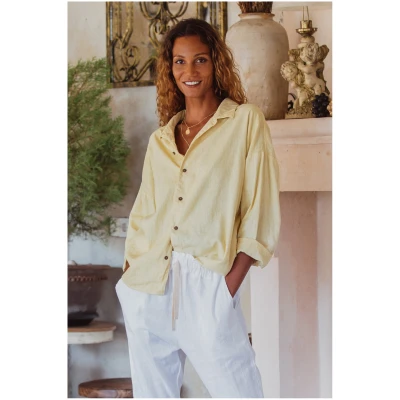 Yellow Linen Shirt - Shandy Lemon