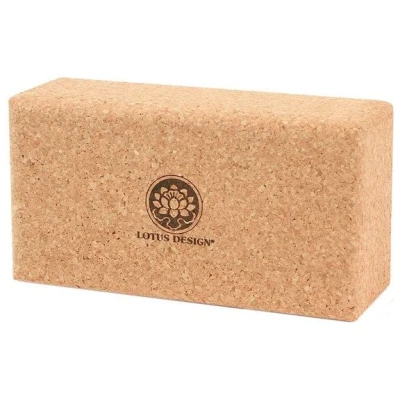 Yogablock KORK NATUR Standard Lotus Design® - 23x12x7,5 cm