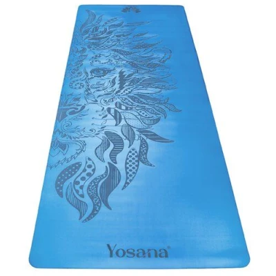 Yosana Yogamatte Ultra Grip inkl. Baumwolltragegurt (Löwe)