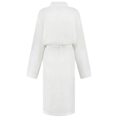 Yumeko Kimono Bademantel Gewaschenes Leinen Waffel