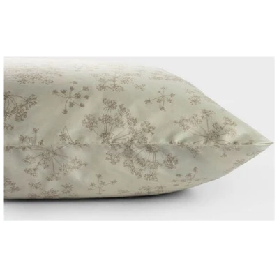 Yumeko Kissenbezug Baumwollsatin Natural Bloom