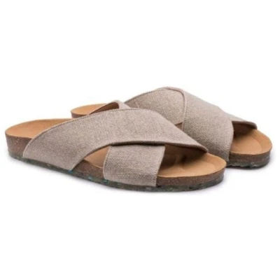 ZOURI Vegane Sandalen SUN Leinen