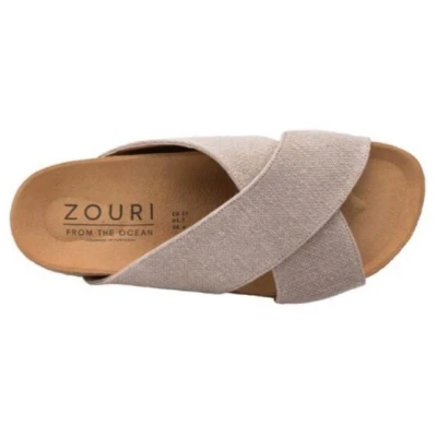 ZOURI Vegane Sandalen SUN Leinen