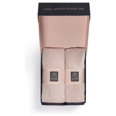 aurelia bensch Saunahandtuch, Beachtowel (2er Set), Bio-Baumwolle, Badetuch, Wellnes-Towels, Blanket