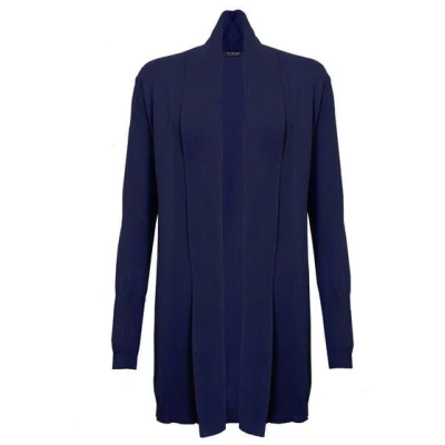 bill, bill & bill Lange Bio Strickjacke mit Schalkragen