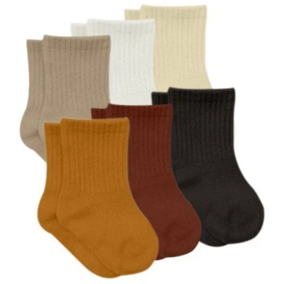 bistyle Socken 6er-Pack für Babys Babysocken Jungen Mädchen Kurzsocken gerippt