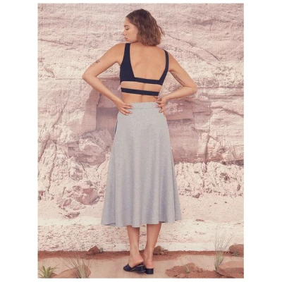 bleed Hanno Hanf Lyocell (TENCEL) Rock Blau