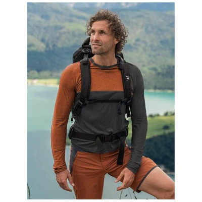 bleed Plant-Based Super Active Longsleeve Schwarz Orange-Braun
