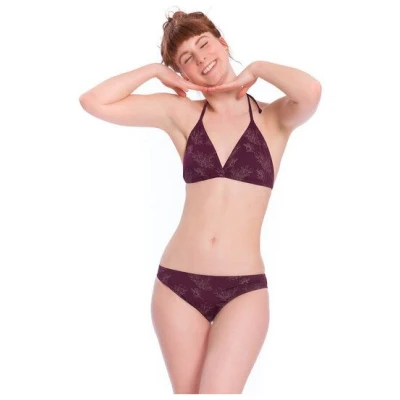 bleed Triangle ECONYL® Bikini Hose Dunkellila