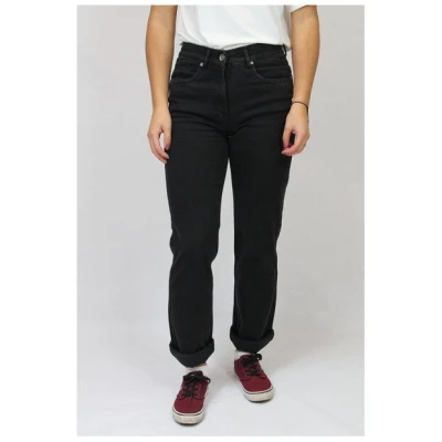 bloomers tiefschwarze gerade 5-Pocket Jeans in klassischer Paßform