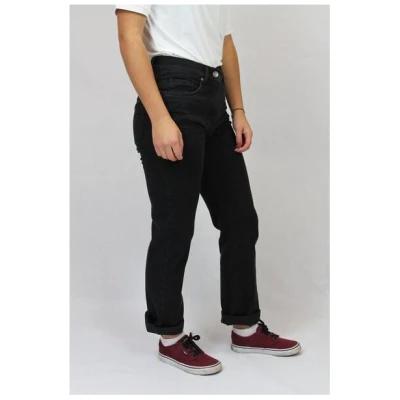 bloomers tiefschwarze gerade 5-Pocket Jeans in klassischer Paßform