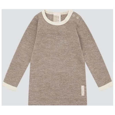 comazo|earth Baby Shirt langarm aus Wolle-Seide Mix | GOTS zertifiziert