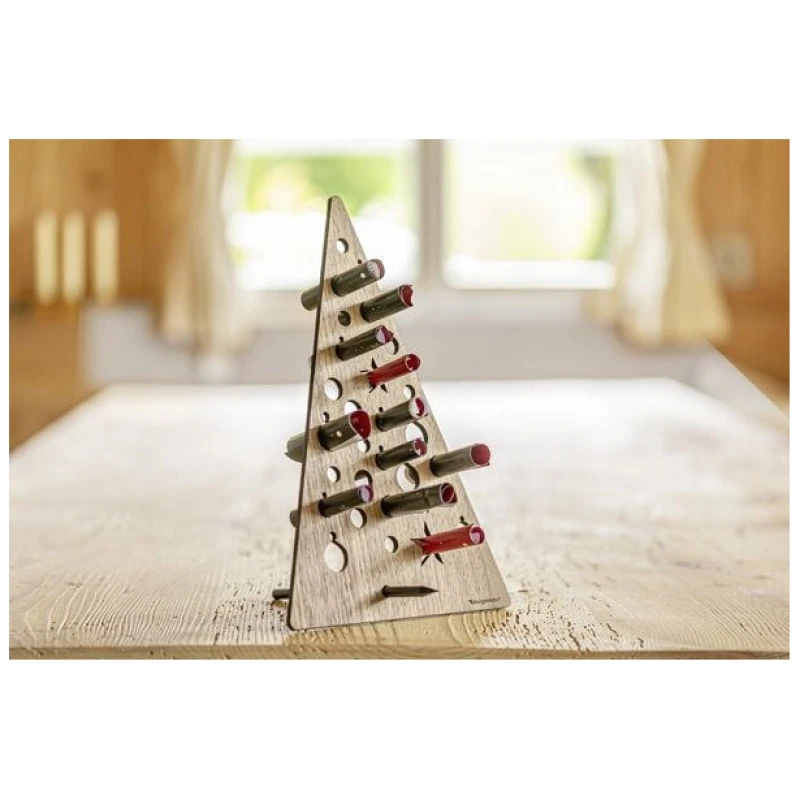 designimdorf ADVENTSBAUM - Nachhaltiger Adventskalender aus Nussbaum