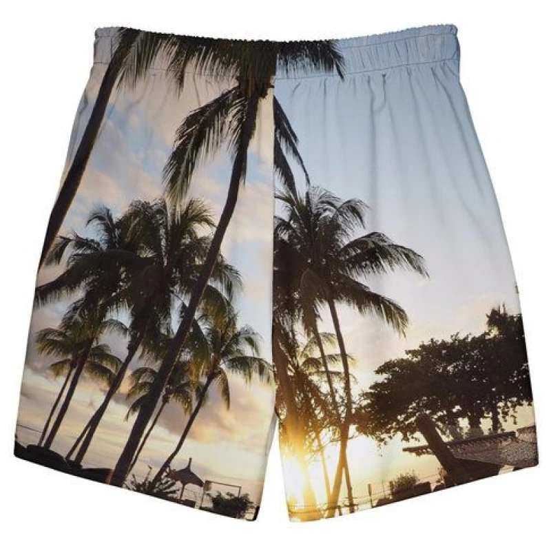 earlyfish recycelte Herren-Badehose Palmen