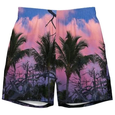 earlyfish recycelte Herren-Badehose Pink Sundown