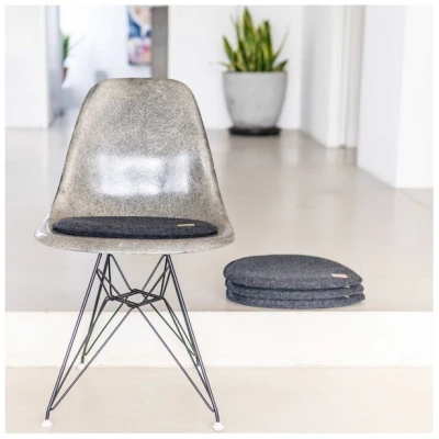 easy and green Sitzkissen 4er Set aus upcycling rPET Filz