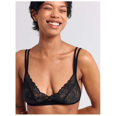 erlich textil Fluid Lace Cut-Out Bralette
