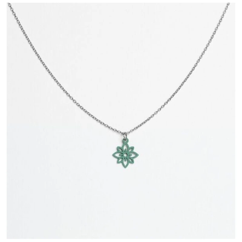 feinformart Kette mit Holzanhänger 'Flower Mini'