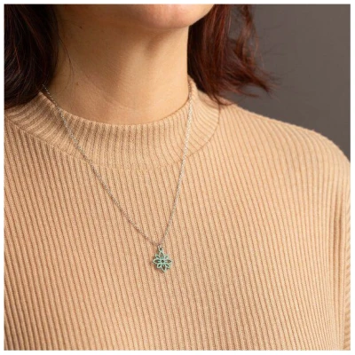 feinformart Kette mit Holzanhänger 'Flower Mini'