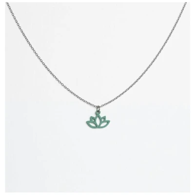 feinformart Kette mit Holzanhänger 'Lotus'