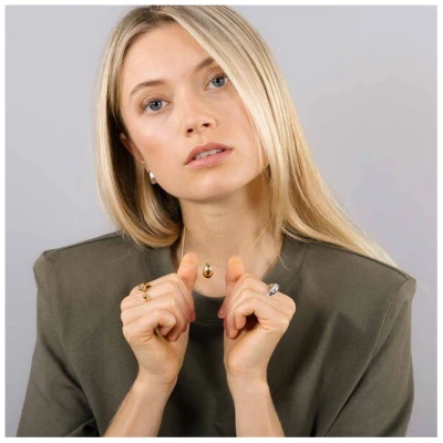 fejn jewelry Kette 'big drop' mit großem Tropfenanhänger