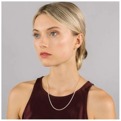 fejn jewelry Kette 'sparkle tennis' mit Zirkonia Steinen