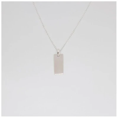 fejn jewelry Kette 'tag' mit rechteckigem Anhänger