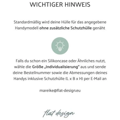 flat design by Mareike Kriesten Hülle Tasche für Apple iPhone aus veganem Filz - SINTRA