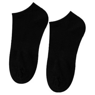 flat design by Mareike Kriesten Sneaker Socken für Herren aus Bio-Baumwolle, schwarz, fair hergestellt