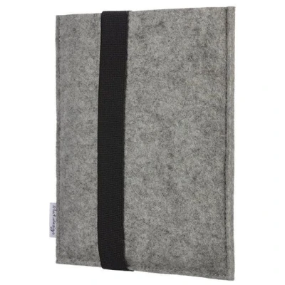 flat.design Hülle LAGOA für Tablets & Laptops bis 15,9 " - 100% Wollfilz - hellgrau => genaues Modell bei der Bestellung angeben