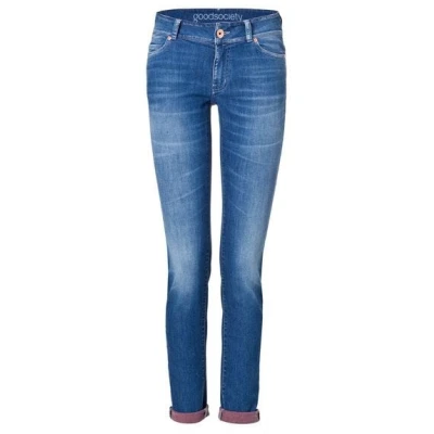 goodsociety Womens Slim Jeans Harrow Red Back
