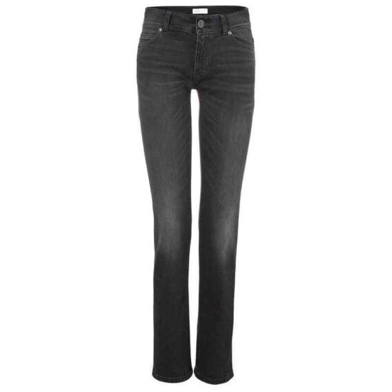 goodsociety Womens Straight Jeans Black Kyanos
