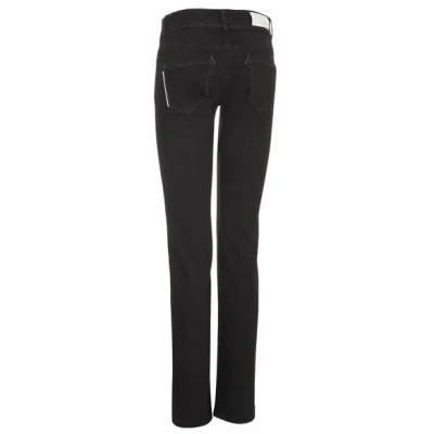 goodsociety Womens Straight Jeans Black One Wash