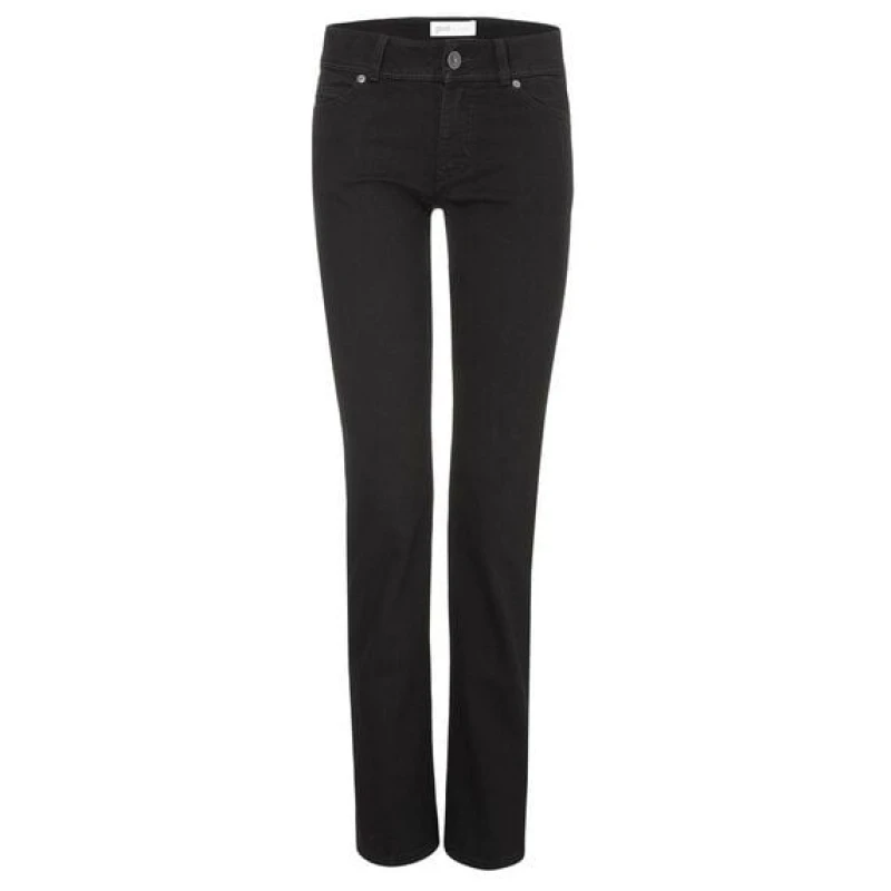 goodsociety Womens Straight Jeans Black One Wash