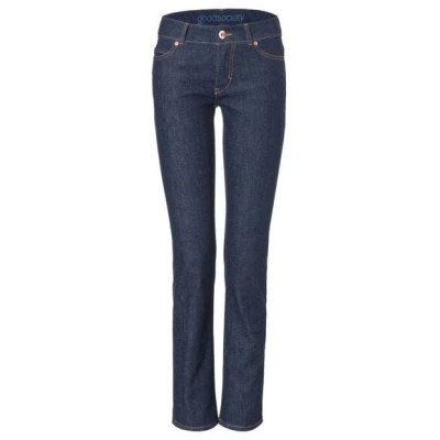 goodsociety Womens Straight Jeans Raw One Wash
