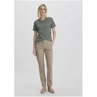 hessnatur Damen Chino Regular aus Bio-Baumwolle - beige - Größe 34
