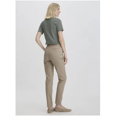 hessnatur Damen Chino Regular aus Bio-Baumwolle - beige - Größe 34