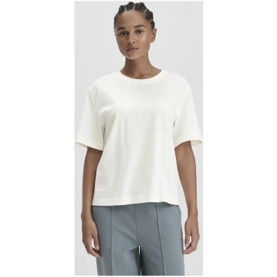 hessnatur Damen Heavy Jersey T-Shirt Oversize aus Bio-Baumwolle - weiß - Größe 34