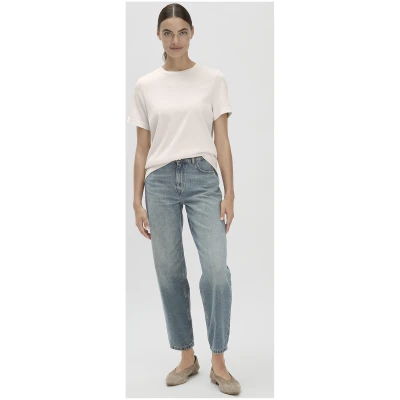 hessnatur Damen Heavy T-Shirt Relaxed aus Bio-Baumwolle - natur - Größe 34