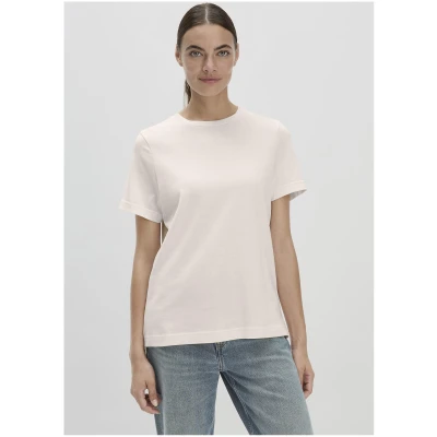 hessnatur Damen Heavy T-Shirt Relaxed aus Bio-Baumwolle - natur - Größe 34