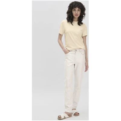 hessnatur Damen Jeans HANNA High Rise Mom aus Bio-Denim mit Hanf - natur - Größe 26/30