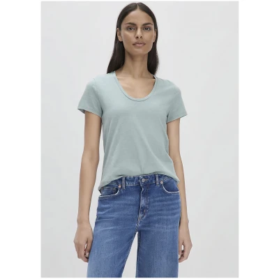 hessnatur Damen Jersey Slub T-Shirt Regular aus Bio-Baumwolle - gelb - Größe 34
