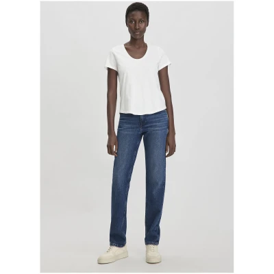 hessnatur Damen Jersey Slub T-Shirt Regular aus Bio-Baumwolle - weiß - Größe 34