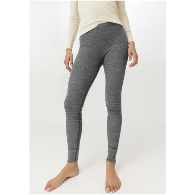 hessnatur Damen Leggings Regular Cut COTTON - MERINO - SILK - grau - Größe 34